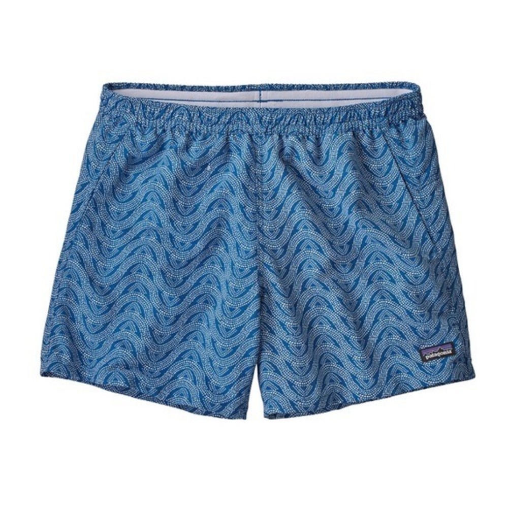 Patagonia Women's Baggies 5" Shorts Bluff River Port Blue Size Medium